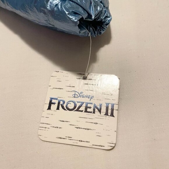 Disney Frozen 2 Metallic Blue Hooded Jacket Toddler Girls 2T - Picture 2 of 16